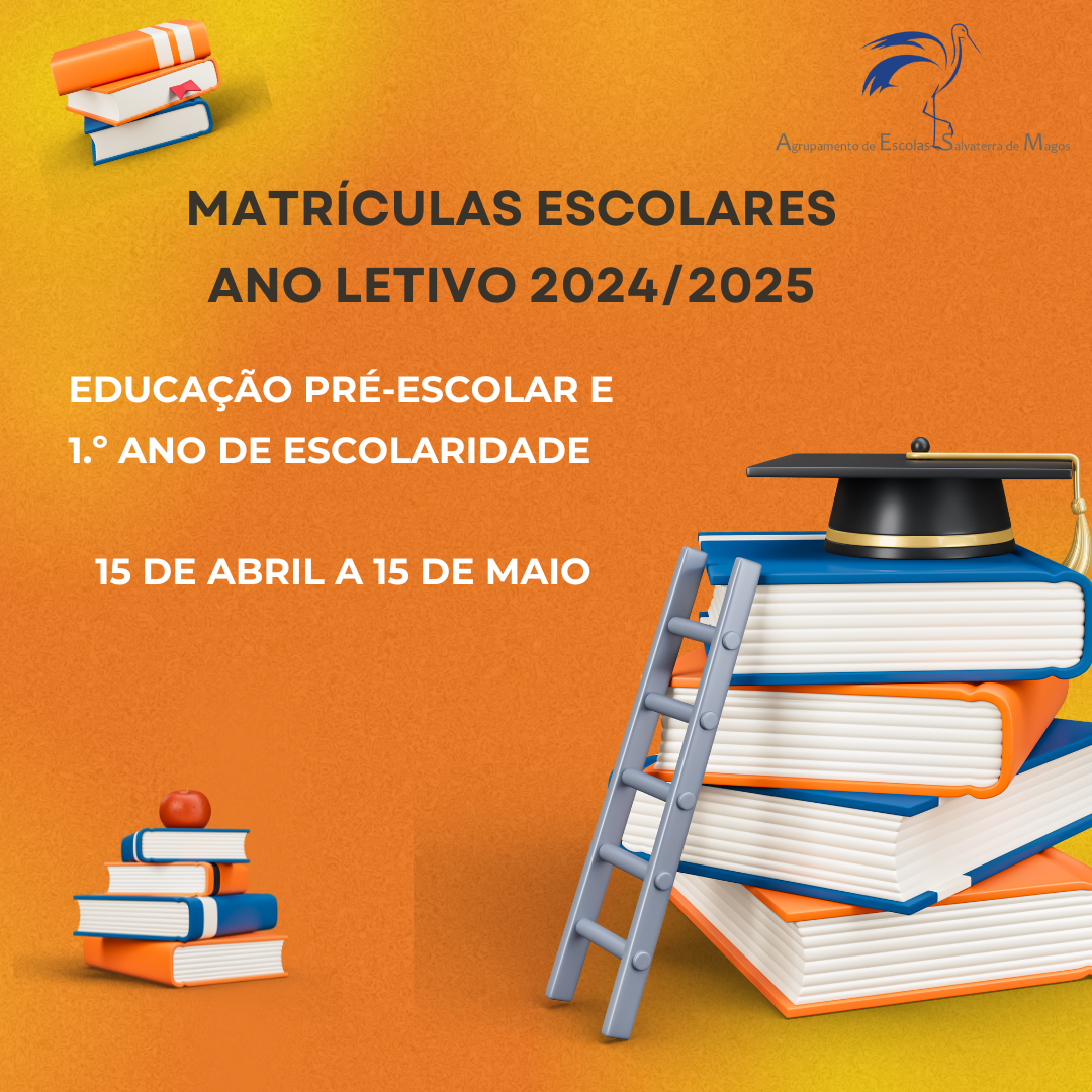 As matrículas escolares para o ano letivo 2024/2025 começam a 15 de abril