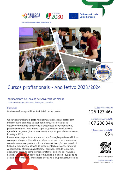 São um dos percursos do nível secundário de educação, caracterizado por uma forte ligação com o mundo profissional valorizando as competências para o exercício de uma profissão, em articulação com o setor empresarial local.