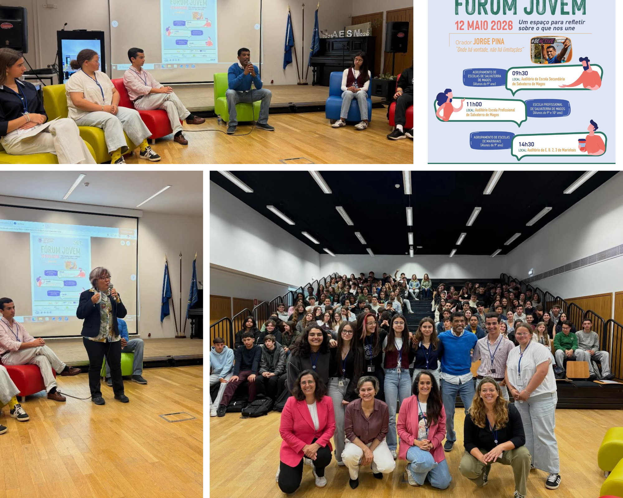 Fórum Jovem 2026 promove reflexão e motivação junto dos alunos do 9.º ano