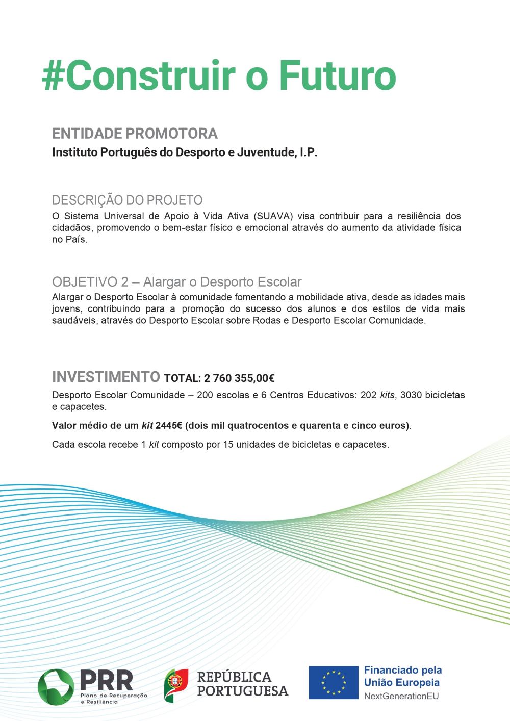 PRR/SUAVA - DESPORTO ESCOLAR COMUNIDADE